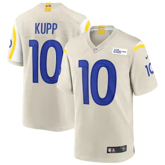 mens nike cooper kupp bone los angeles rams game jersey